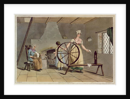 Woman Spinning by George Walker