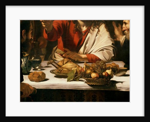 The Supper at Emmaus, 1601 by Michelangelo Merisi da Caravaggio