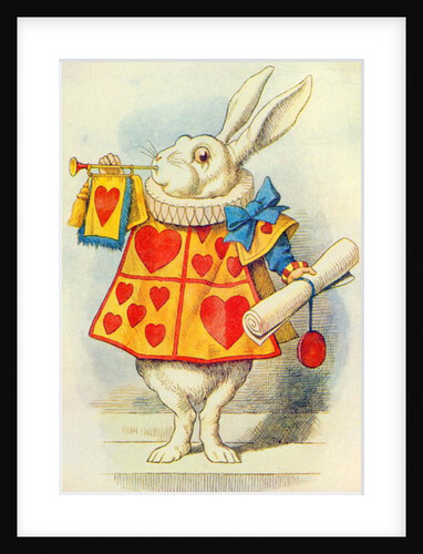 Le lapin blanc, illustration tirée de « Alice au pays des merveilles » de Lewis Carroll by John Tenniel