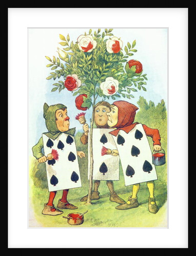 The Playing Cards Painting the Rose Bush by John Tenniel