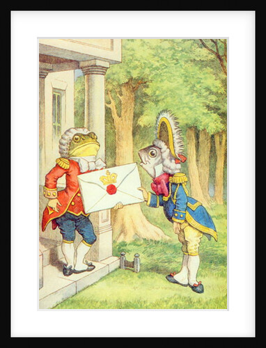 The Fish-Footman Delivering an Invitation to the Duchess by John Tenniel