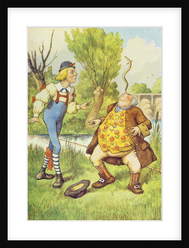 Father William Balancing an Eel on his Nose by John Tenniel