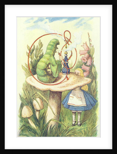 Alice rencontre la chenille, 1865 by John Tenniel