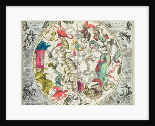 Map of the Southern Hemisphere by Andreas Cellarius