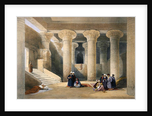 Interior of the Temple at Esna, Upper Egypt by David Roberts