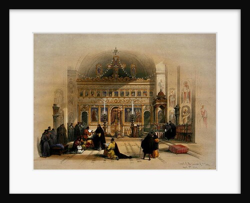 Chapel of the Convent of St. Saba, 5th April 1839 by David Roberts