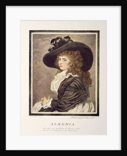 Almeria, engraved and pub. by John Raphael Smith, 1787 by John Opie