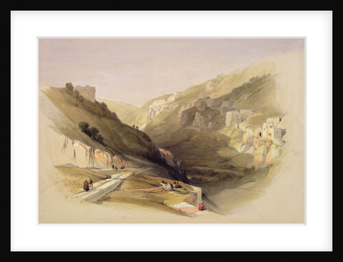 The Pool of Siloam, from Volume II of 'The Holy Land'; engraved by Louis Haghe published in London, 1842 by David Roberts