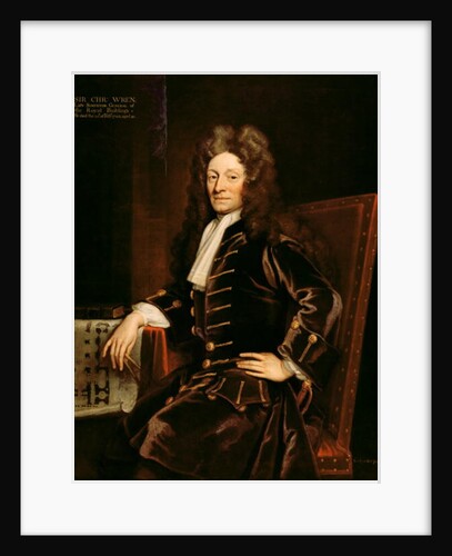 Portrait of Sir Christopher Wren 1711 by Godfrey Kneller