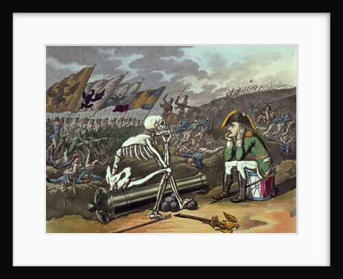 Napoleon and skeleton, 18th by Thomas Rowlandson