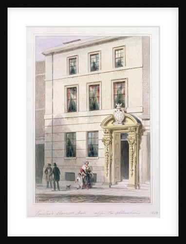 The New Front of Painter Stainers Hall, 1850 by Thomas Hosmer Shepherd