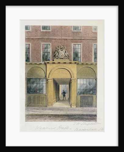 The Entrance to Weavers Hall, 1854 by Thomas Hosmer Shepherd