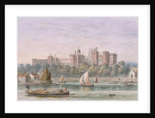 View of Lambeth Palace from the Thames, 1837 by Thomas Hosmer Shepherd