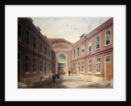 The Inner Court of Girdlers Hall Basinghall Street, 1853 by Thomas Hosmer Shepherd