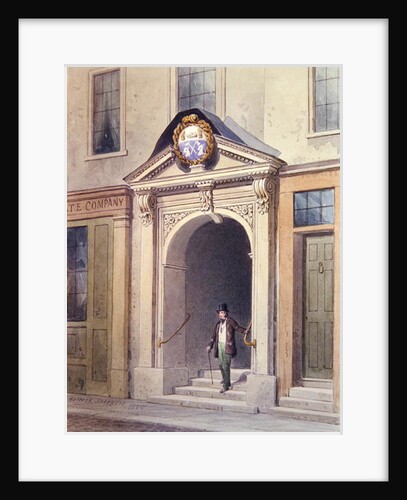 The Entrance to Butchers' Hall, 1855 by Thomas Hosmer Shepherd