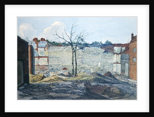 A Fragment of the Old London Wall, 1796 by William Capon