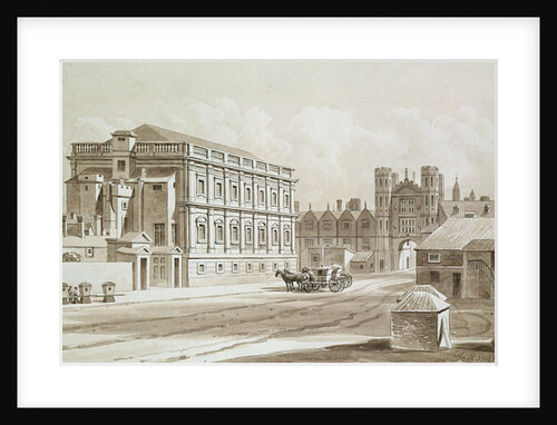 Banqueting House and King's Gate, 1827 by Thomas Hosmer Shepherd