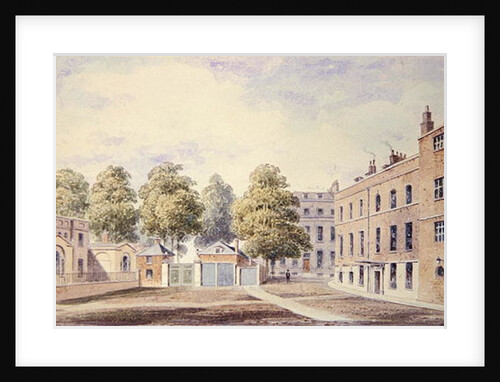 View of Whitehall Yard, 1828 by T. Chawner
