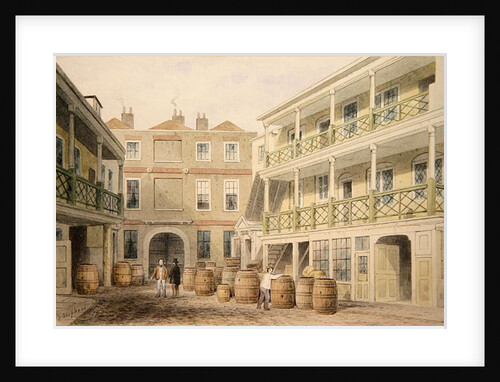 The Bell Inn, Aldersgate Street, 1851 by Thomas Hosmer Shepherd