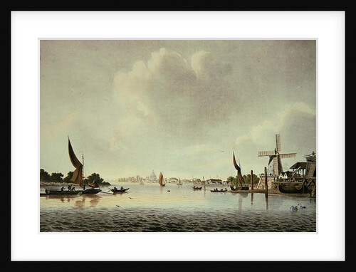 A View of the Thames near Vauxhall by English School
