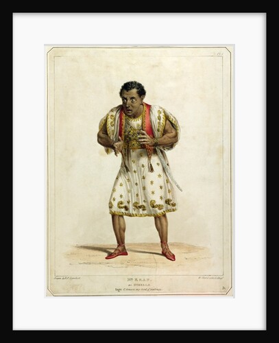 Portrait of Mr Edmund Kean as Othello by E.F. Lambert