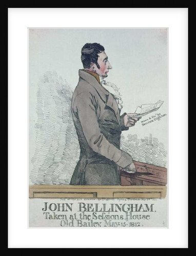 Portrait of John Bellingham 1812 by Denis Dighton