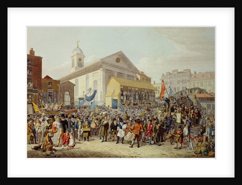 Representation of the Election of Members of Parliament for Westminster, 1818 by George Snr (after) Scharf