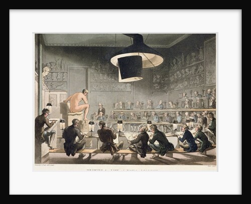 Drawing from Life at the Royal Academy by T. & Pugin A.C. Rowlandson
