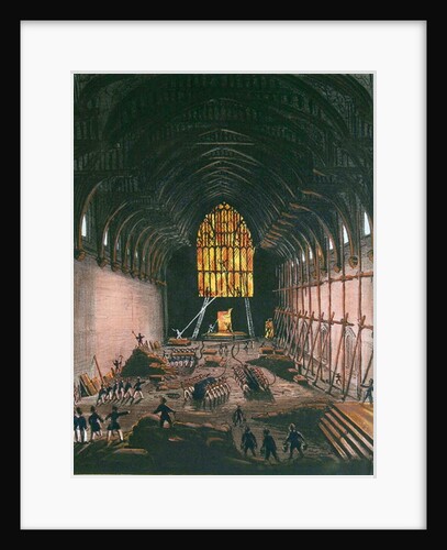 The Interior of Westminster Hall, 1834 by English School
