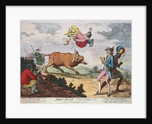 John Bull Triumphant, published by William Humphrey, 4th January 1780 by James Gillray