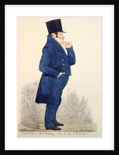 Coffee's the Thing! Go it ye Tigers!, November 1823 by Richard Dighton