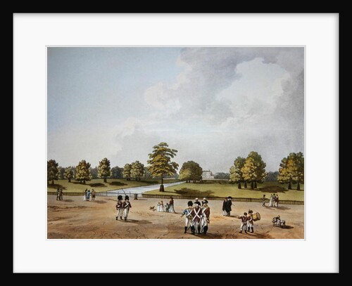 A View in St. James's Park of Buckingham House by Franz Joseph Mannskirsch (after)