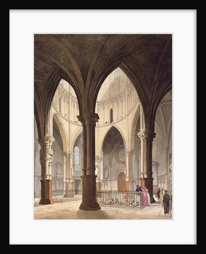 Temple Church, 1809 by T. & Pugin A.C. Rowlandson