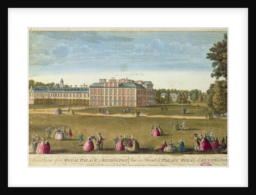 A Front View of the Royal Palace of Kensington by English School