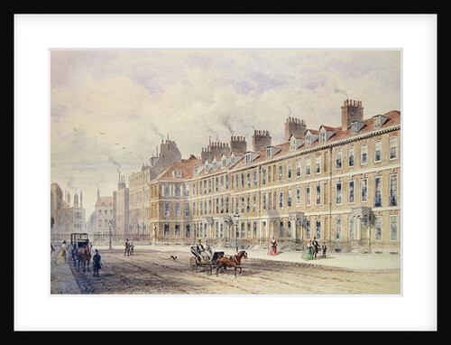 South Side of Queen Square, 1851 by Thomas Hosmer Shepherd