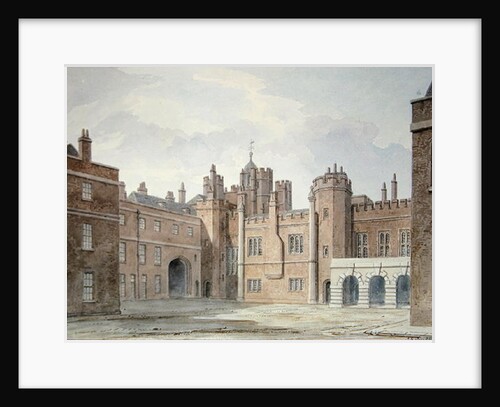 View in the Kitchen Court of St. James's Palace by John Buckler