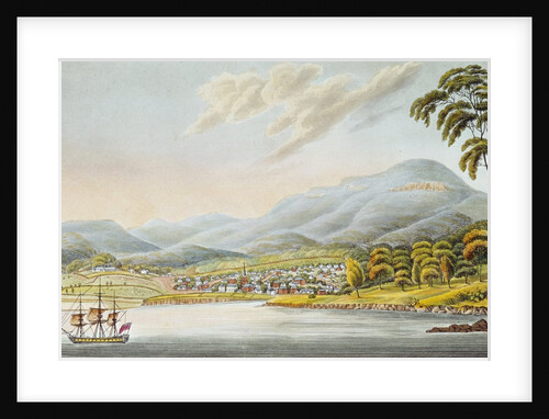 View of Hobart Town, 1824 by Joseph Lycett
