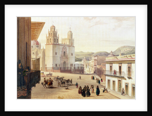 Plaza Mayor de Guonajuato by Carl Nebel