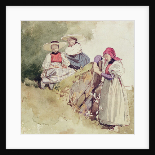 Three Females by Richard Parkes Bonington
