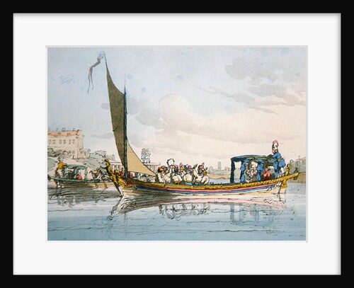 Pleasure Barges, 1803 by John Augustus Atkinson