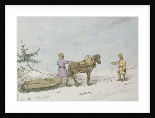 Finland Sledge, 1803 by John Augustus Atkinson