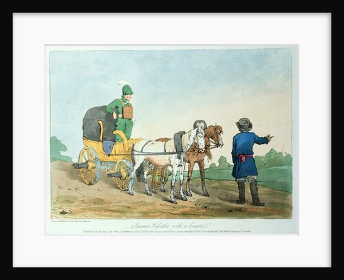 Summer Kibitka with a Courier, 1803 by John Augustus Atkinson