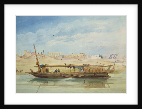 Kanga on the Nile at Luxor by Emile Prisse d'Avennes