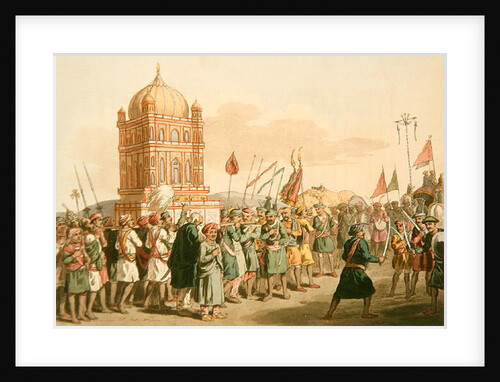 The Procession of the Taziya by John Augustus (after) Atkinson