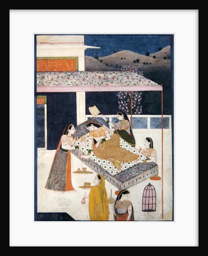 Awaiting the lover, Garhwal, c.1789-1800 by Indian School