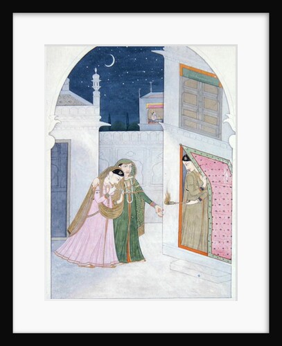 The Timid Bride, Kangra, c.1820 by Indian School