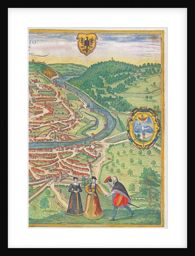 Map of Vienna by German School