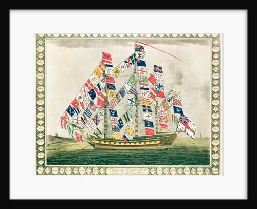 A King's Ship dressed with the colours of different nations, 6th October 1794 by English School