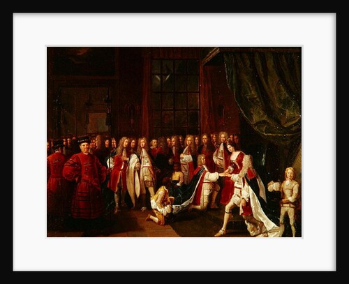 Queen Anne and the Knights of Garter, c.1725 by Pierre Angelis or Angillis