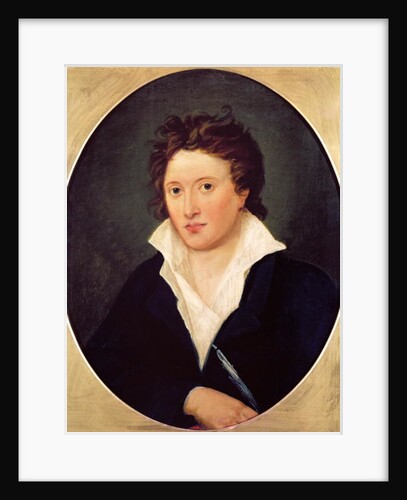 Portrait of Percy Bysshe Shelley, 1819 by Amelia Curran